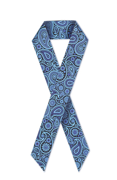 blue paisley thyroid ribbon